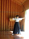 Meishin Kyudojo archer aims
