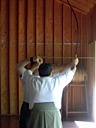 Trying Japanese Archery technique